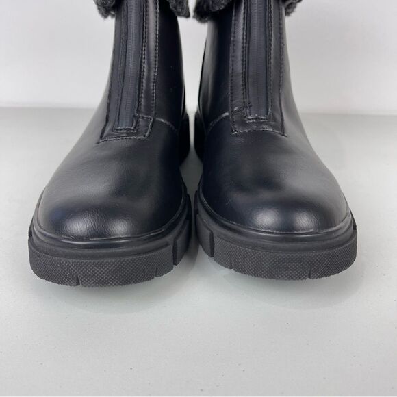 NEW Blondo Plaka Black Leather Winter Boots Lug Sole Waterproof Women's Size 8.5 - Picture 9 of 13